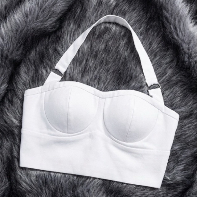 Preloved White Bustier Tanktop