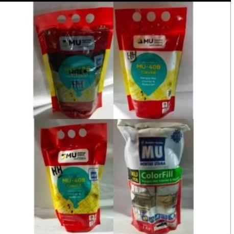 Nat Keramik Granit MU-408 @1 Kg Warna Putih, Hitam, Cream, Biru