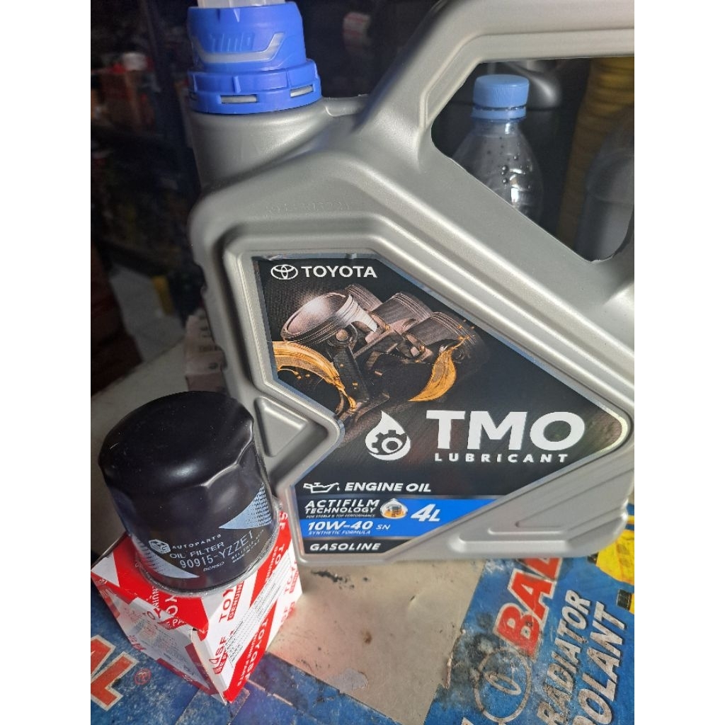 PAKET GANTI OLI TOYOTA TMO 4L + FILTER OLI VIOS YARIS SOLUNA