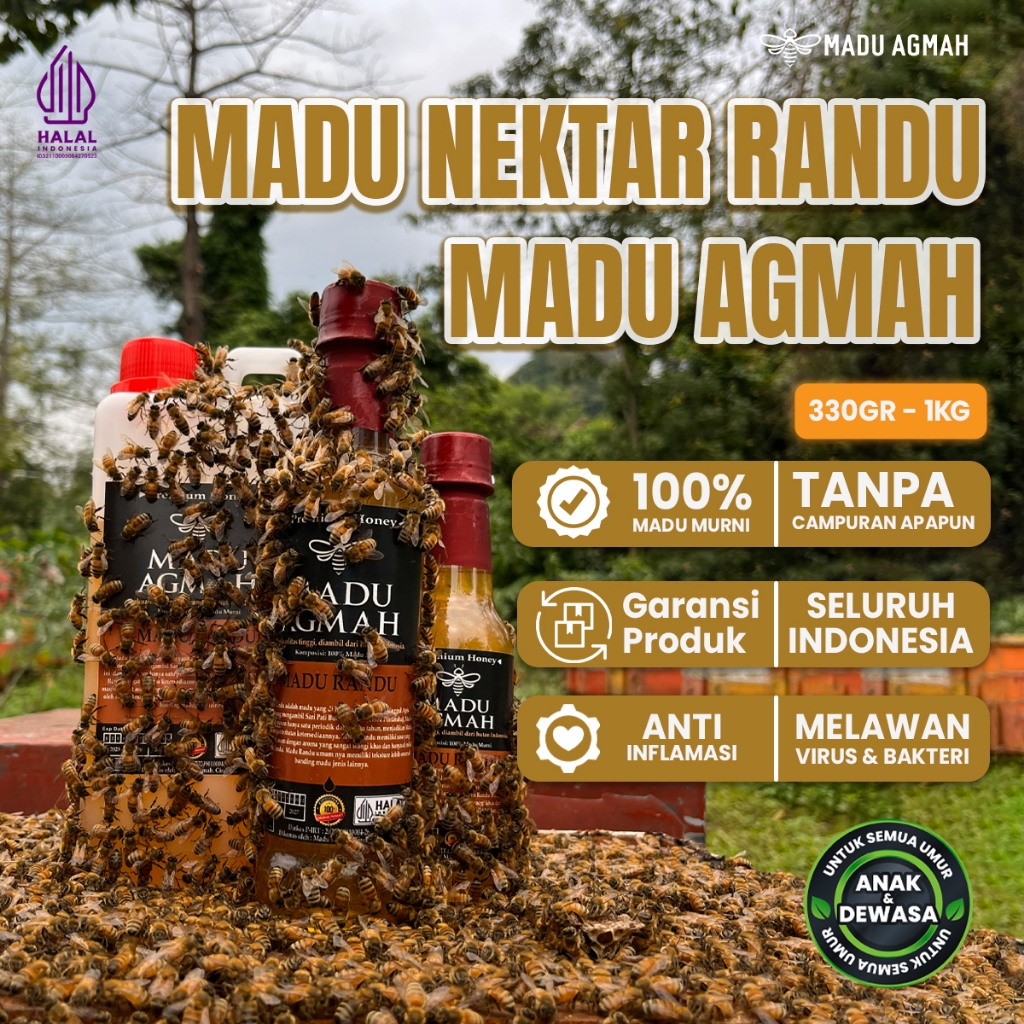Madu Agmah Nektar Randu 100% Asli & Murni Raw Honey