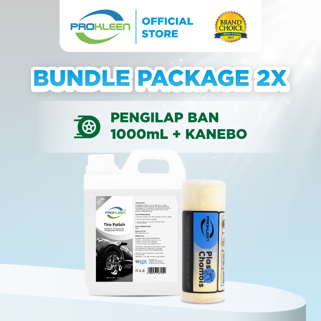 [BUNDLE] Semir Ban Tire Polish + Kanebo Plas Chamois PREMIUM PROKLEEN