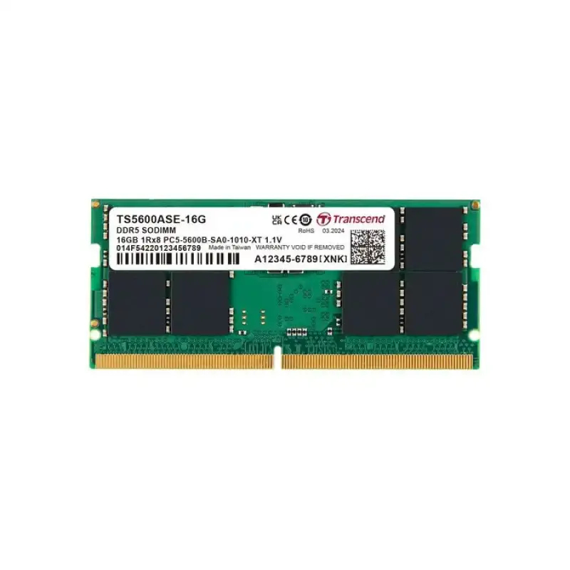 Transcend SO-DIMM DDR5 5600 [NOTEBOOK RAM] TS5600ASE-16GB/32GB