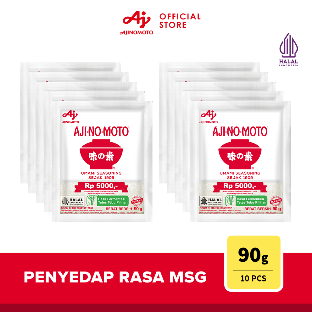 AJI-NO-MOTO® Penyedap Rasa MSG Ajinomoto 90g (10pcs)
