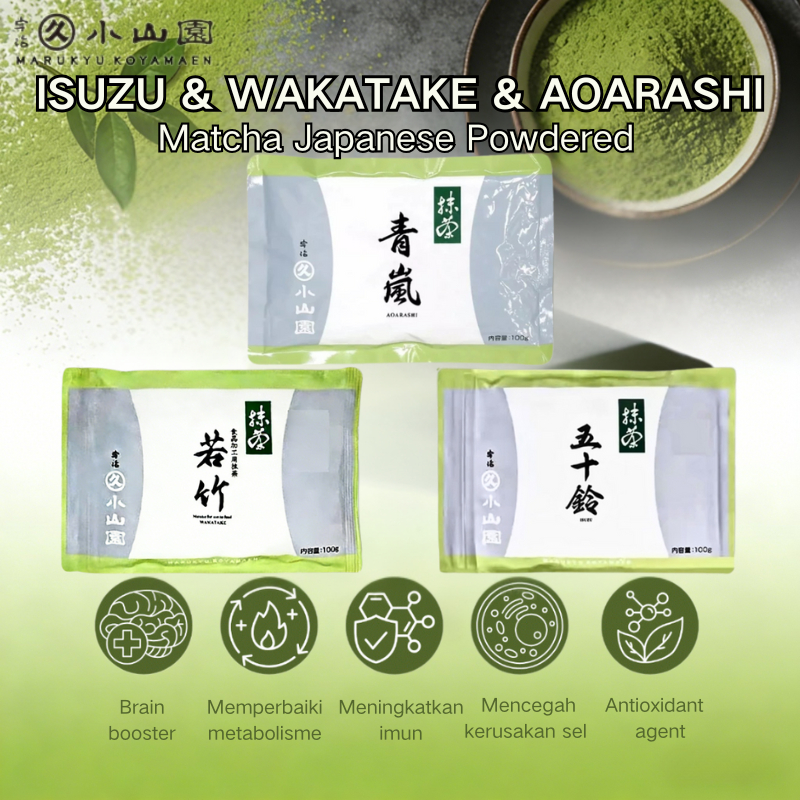 100%authentic Bubuk Matcha Premium Halal Bahan Kue Tart Cookies Antioksidan Tinggi