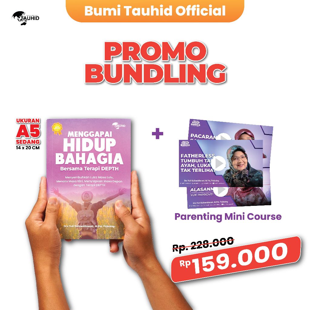 Bundling Buku Menggapai Hidup Bahagia Bersama Terapi DEPTH + Mini Course