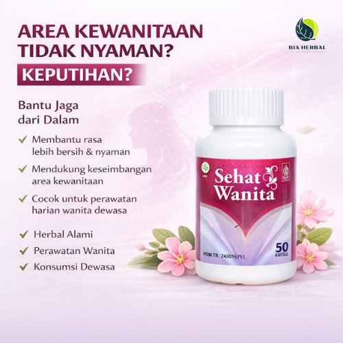 Sehat Wanita - Herbal Keputihan - Keputihan Gatal, Keputihan Berbau, Miss V Gatal, Bau Miss V