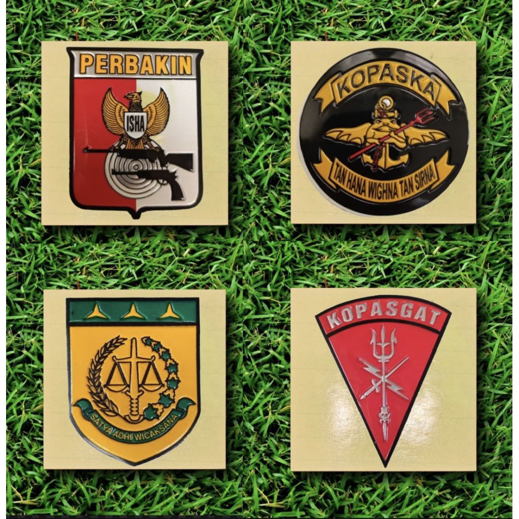 STIKER EMBOS LOGO PERBAKIN/KOPASKA/KEJAKSAAN/KOPASGAT