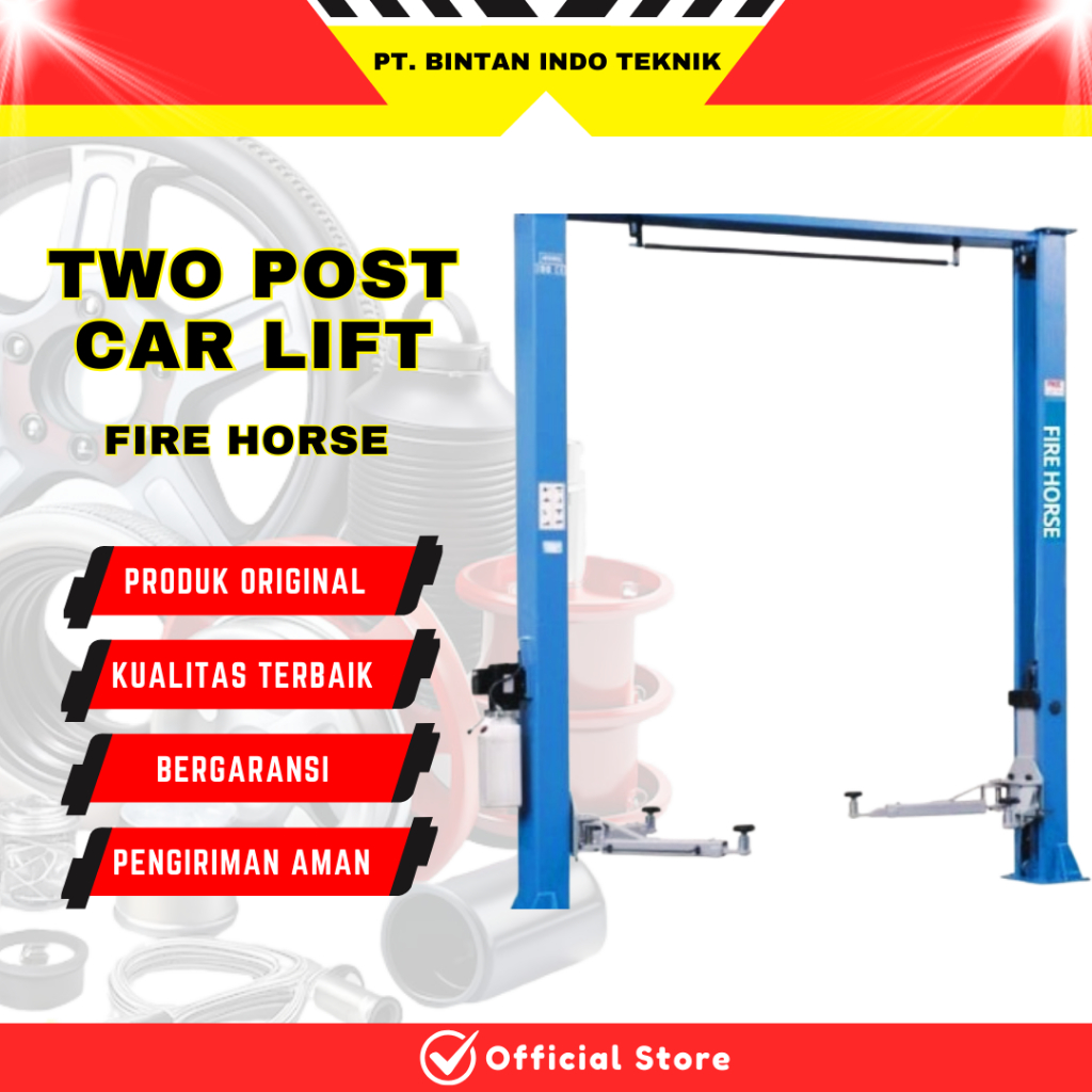 FHorse Two Post Car Lift Hydrolic Industri Otomotif Alat Bengkel Modern Angkat Mobil 4 Ton 4000 kg