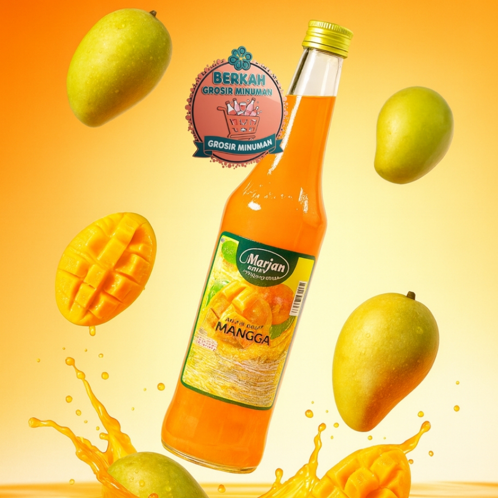 Marjan Squash Mangga 400-425 ml - Sirup Mangga (MJ02)