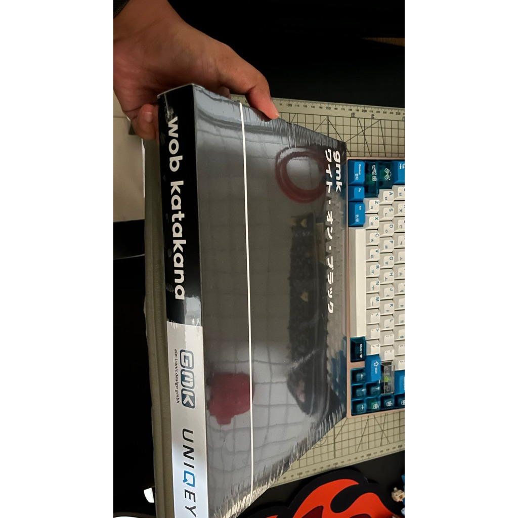 Keycaps Drop GMK White on Black Katakana [BNIB Sealed], not keykobo, jtk