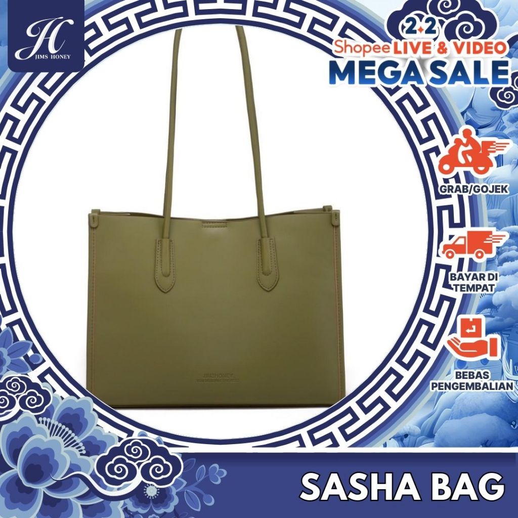 JIMS HONEY SASHA BAG TOTE BAG WANITA TAS KULIAH KERJA HANG OUT KADO GURU HARI IBU CEWEK JIMSHONEY