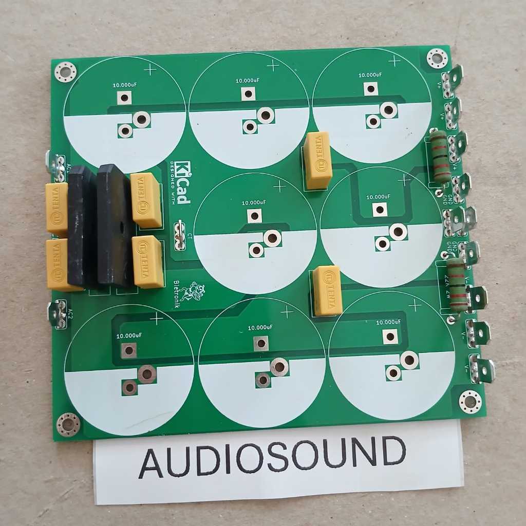 Kit psu 8 elco psu class AB  tanpa elco pcb dobel layer