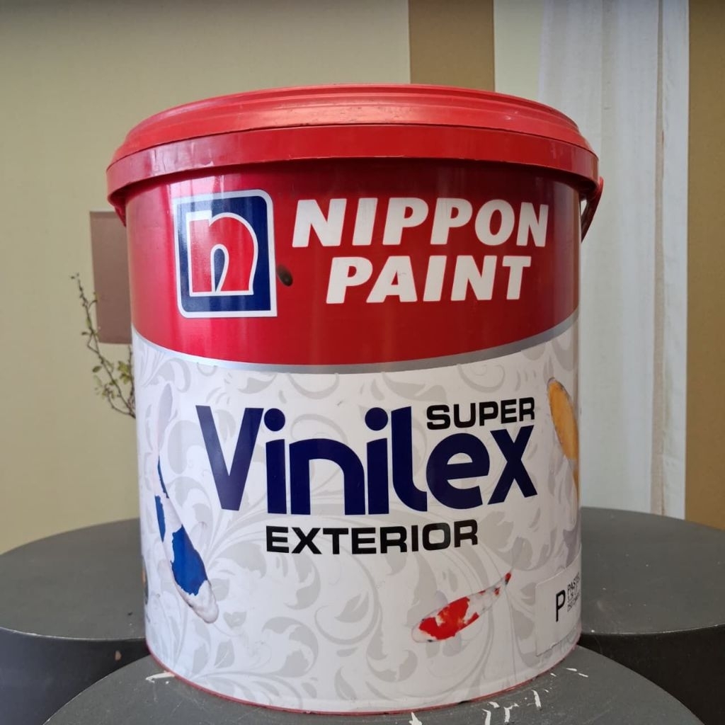 NIPPON PAINT VINILEX SUPER EXTERIOR 5KG/CAT TEMBOK LUAR/CAT TEMBOK EXTERIOR/VINILEX IKAN