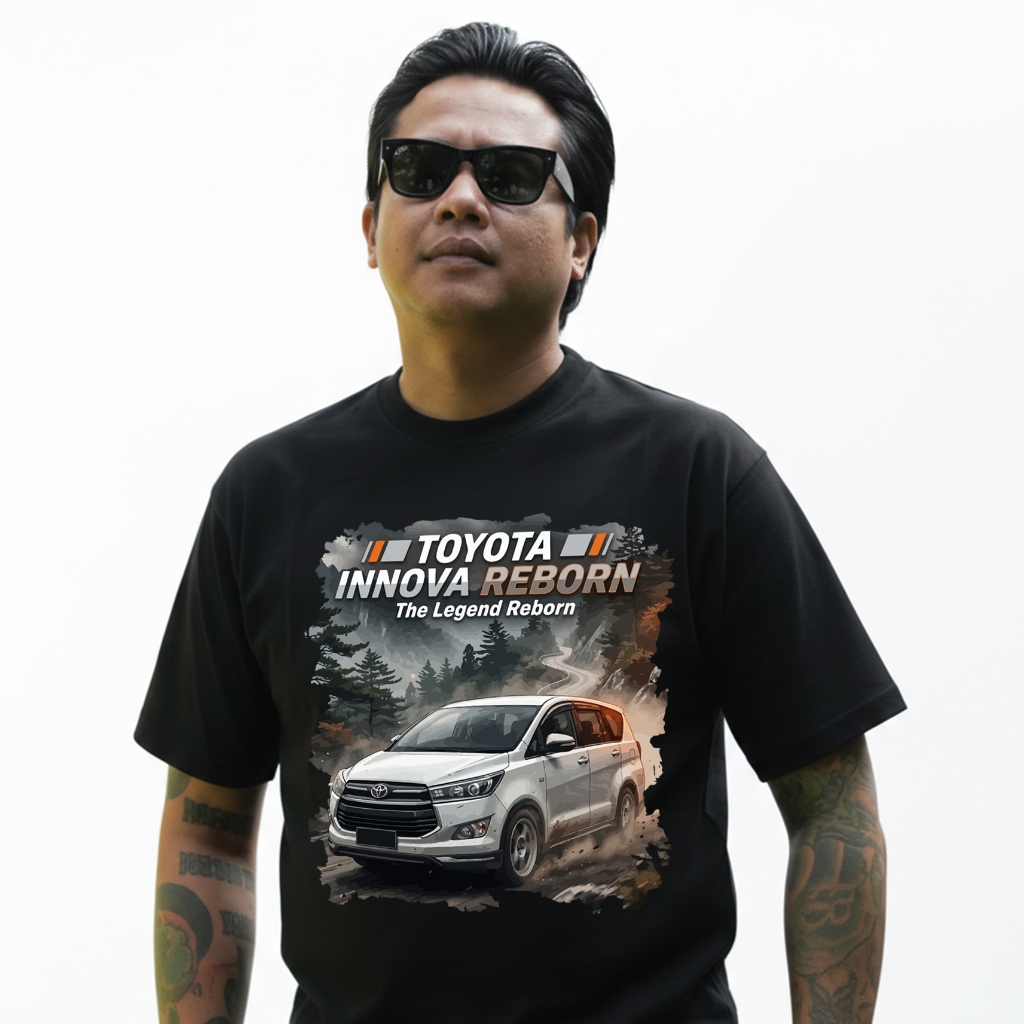 TOYOTA INNOVA REBORN THE LEGEND REBORN - Kaos Merchandise Community Club Unisex Lengan Pendek By LKM