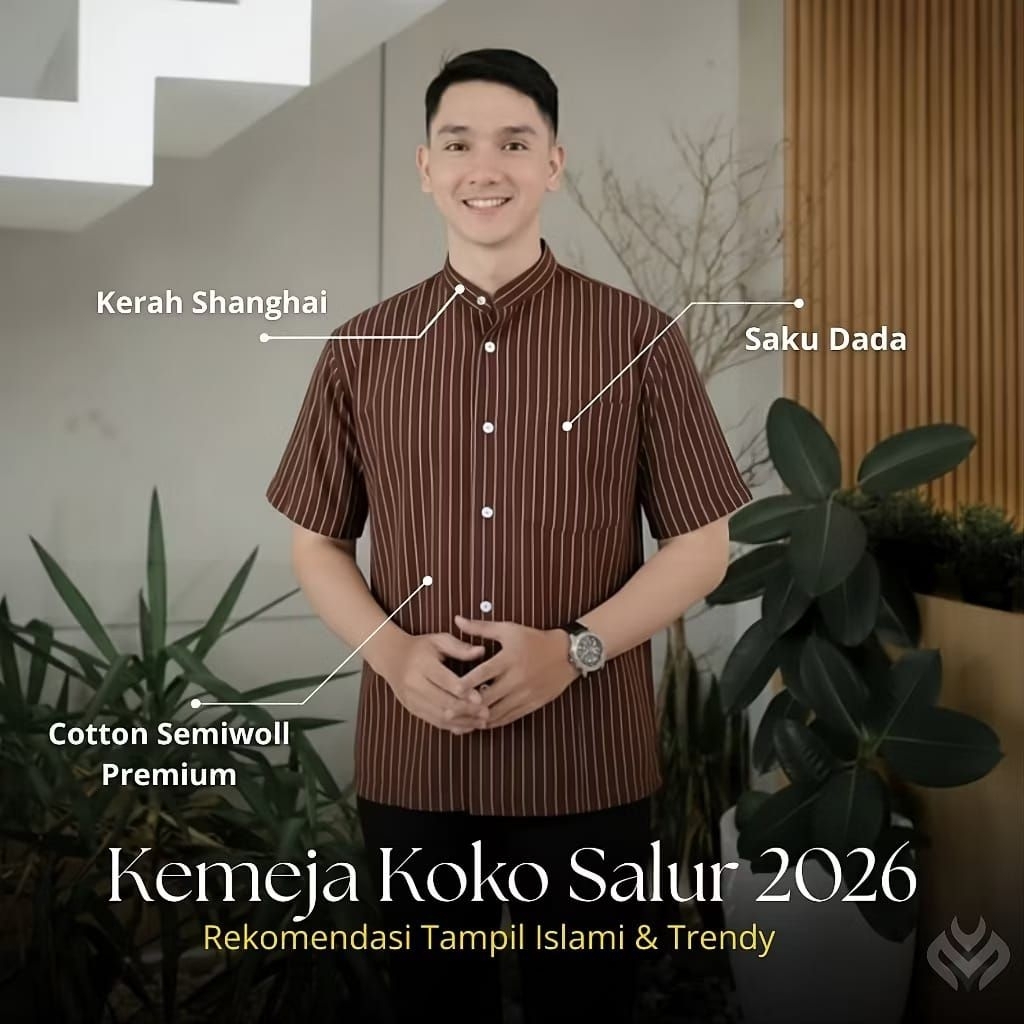 Koko Salur 2026 || Kemeja Koko motif salur