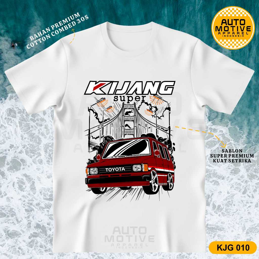 AUTOMOTIVE APPAREL Kaos Kijang Super Tshirt Baju Mobil Toyota Kijang Super KJG010