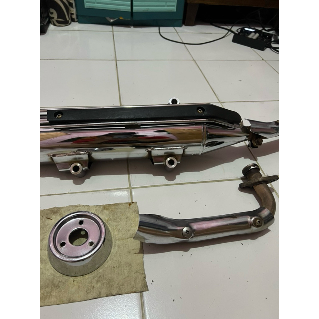 KNALPOT NOUVO SPORTY LEHERAN ORI FULL TAMENG NOUVO LELE