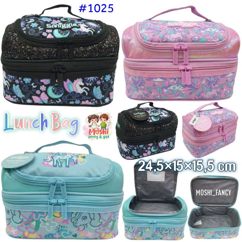 Lunch Bag Trail Unicorn  / Tas Makan Unicorn / Lunch Bag Double Decker Unicorn / Lunch Box Boy Tanpa