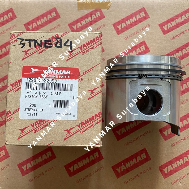 Piston with ring Yanmar 3TNE84 4TNE84 129002-22090 Original