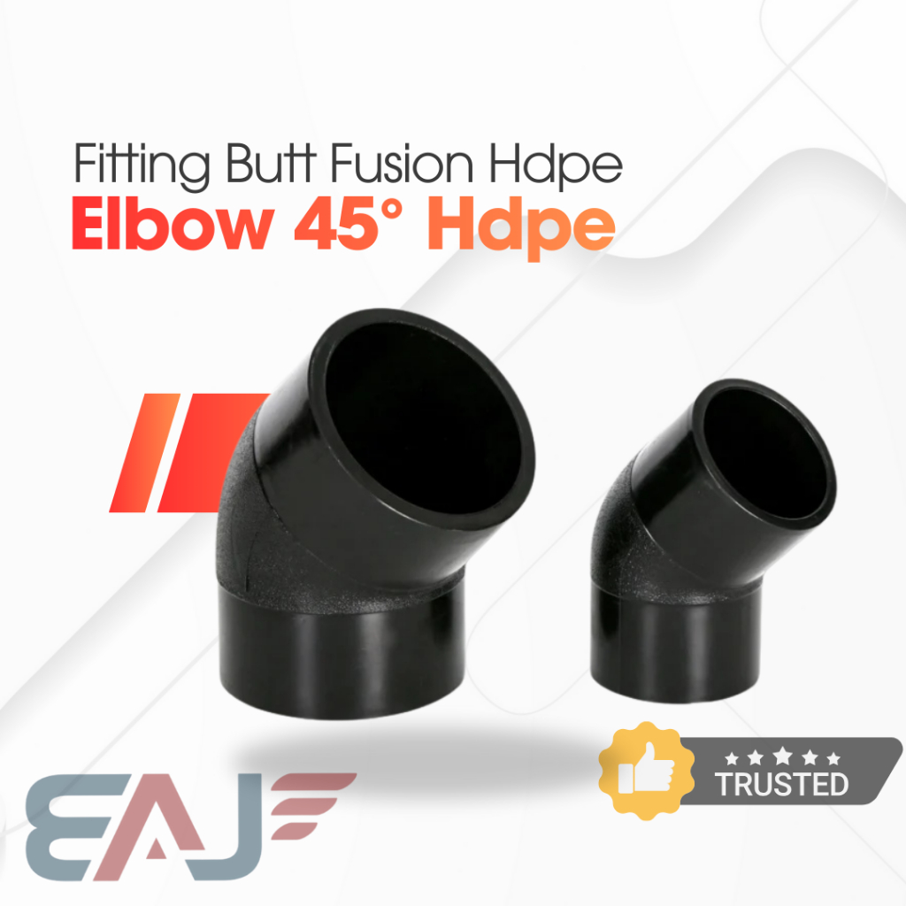 Fitting Elbow Hdpe 45° 10 Inch PN10 dan PN16 - Knee/elbow Hdpe 10"