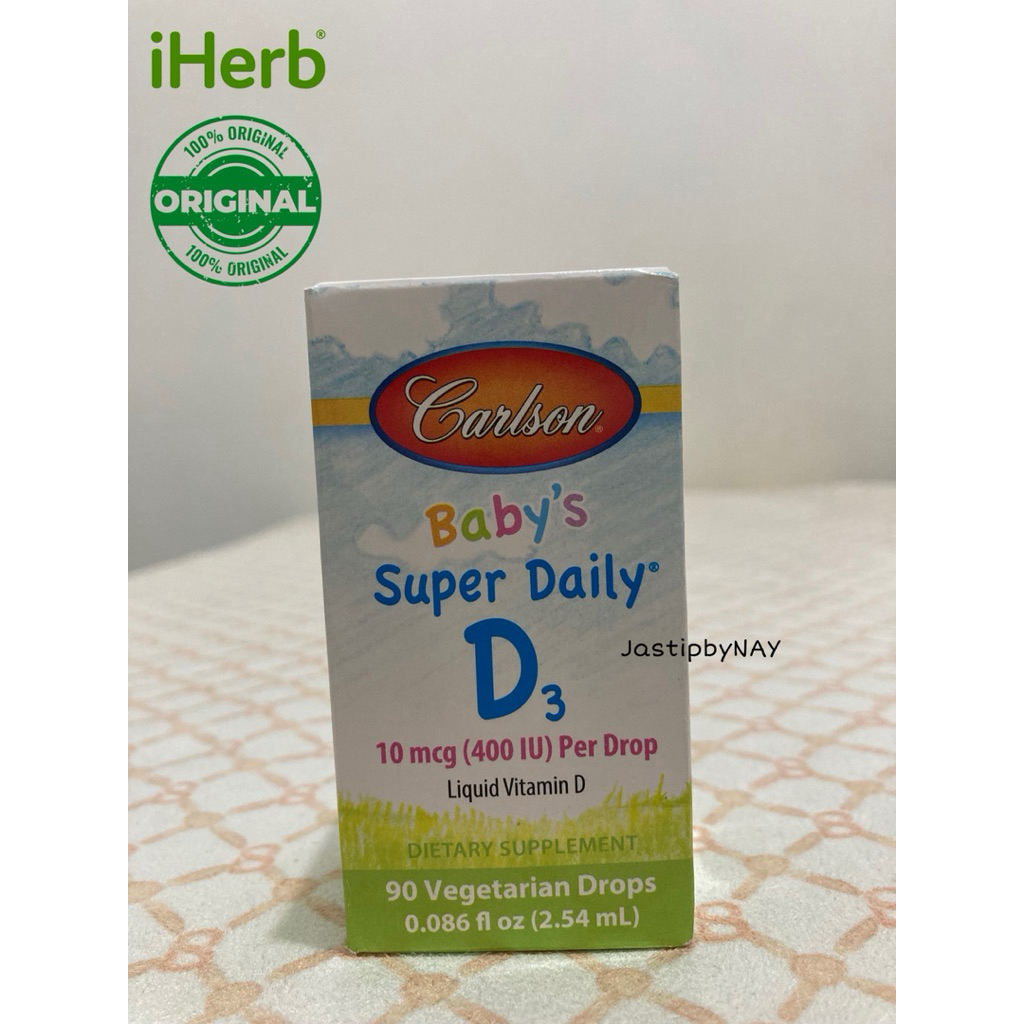 Carlson Baby's Super Daily Vitamin D3 400 IU Drops ORIGINAL iHerb