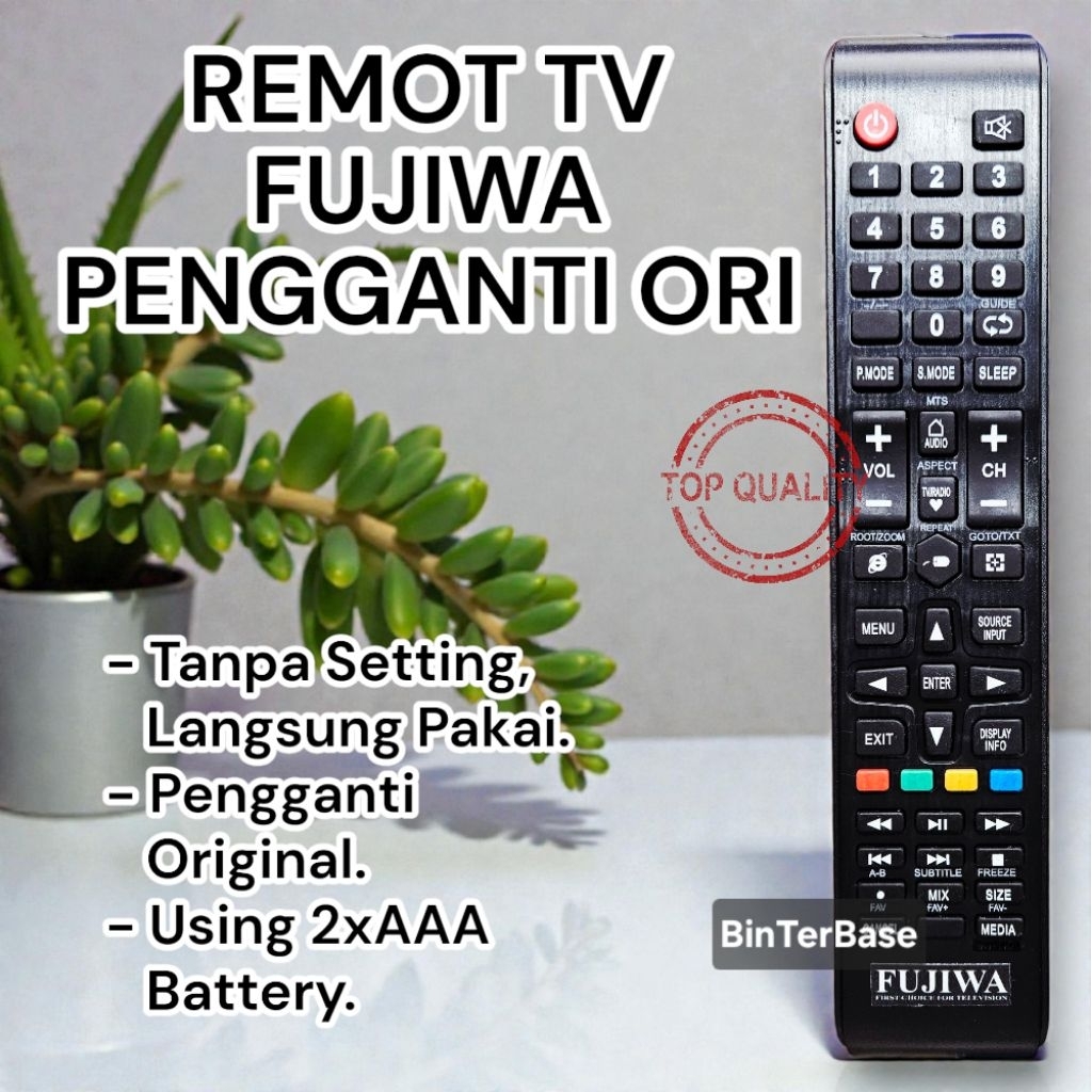 Remot Remote TV Fujiwa LCD LED Android Smart TV KW FUJIWA Pengganti Ori Pabrik