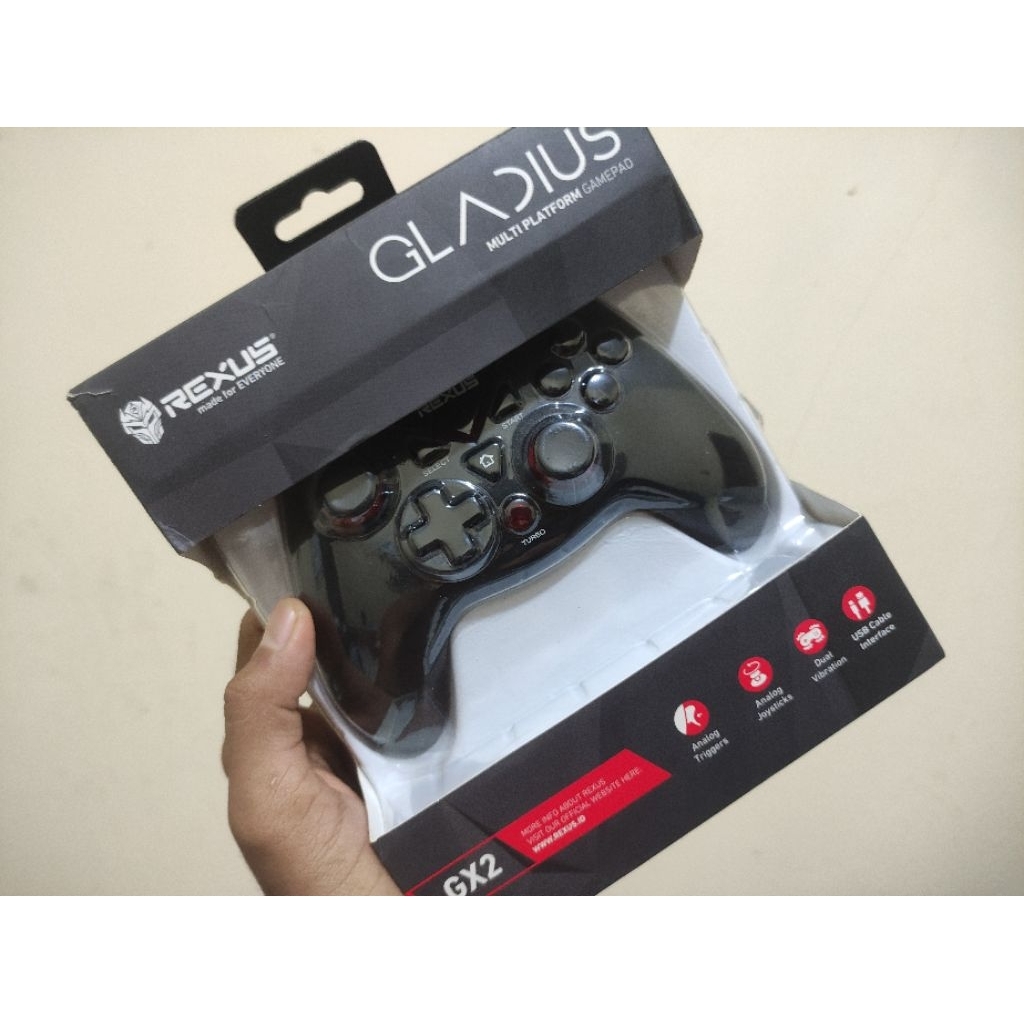 Gamepad Rexus Gladius GX2 - Bekas Komplit