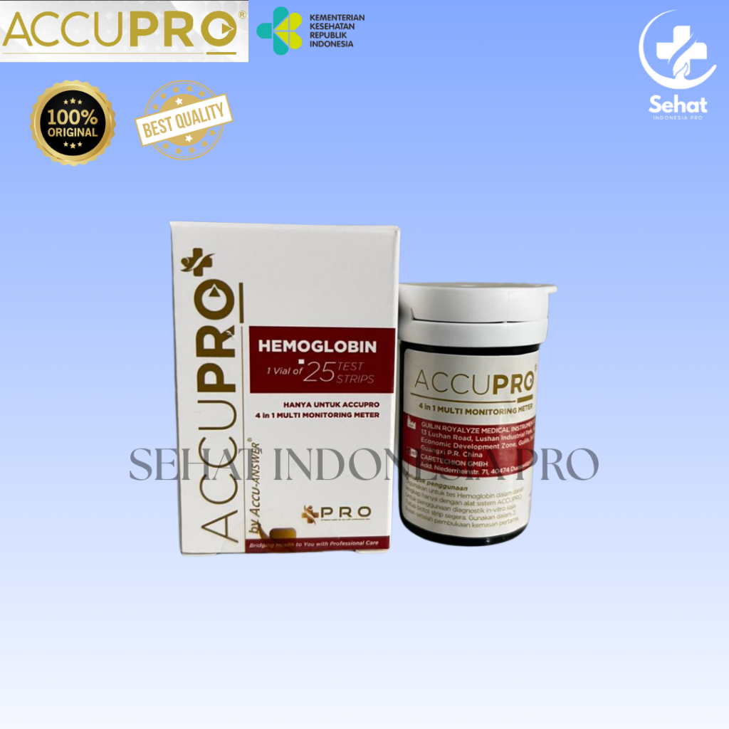 Strip Accupro Hemoglobin (HB)/Stik HB Murah isi 25 Pcs