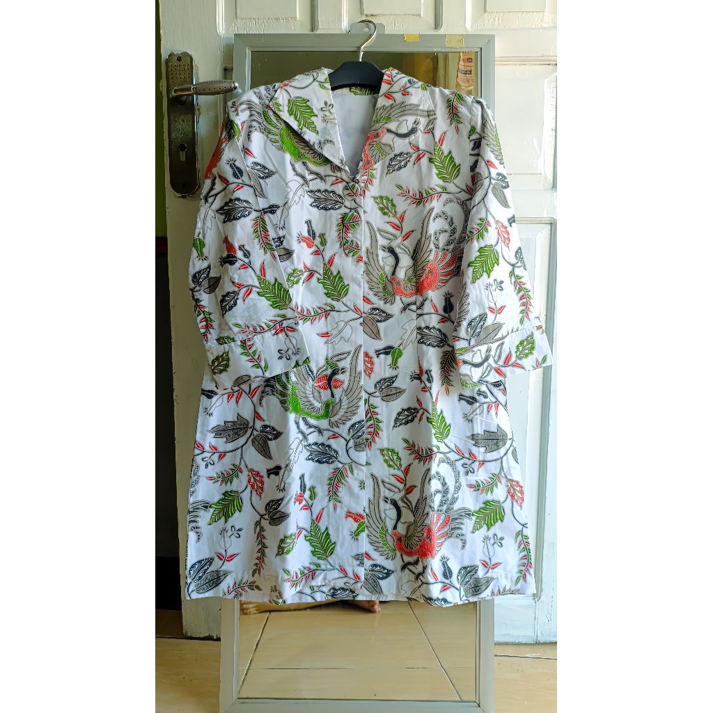 Atasan Tunik Batik Wanita | Batik Tunik Kerja | Atasan Wanita Batik Model Tunik