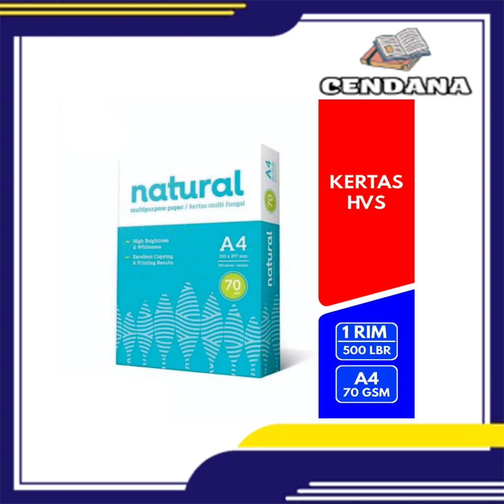 Kertas HVS Natural A4 70 Gram [Rim] - NATURAL