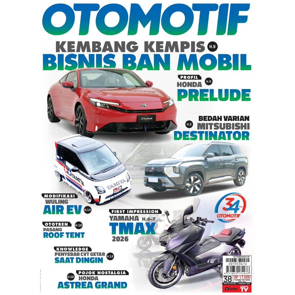 Tabloid Otomotif edisi Januari 2026 - Otomotif No.38