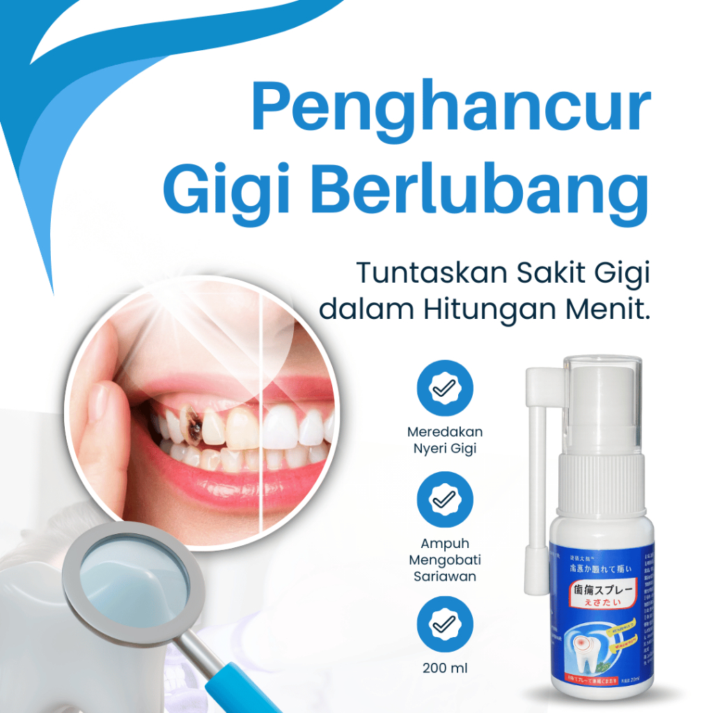 Semprotan Pereda Nyeri Gigi Pereda Nyeri Gusi Bengkak Herbal 20ML
