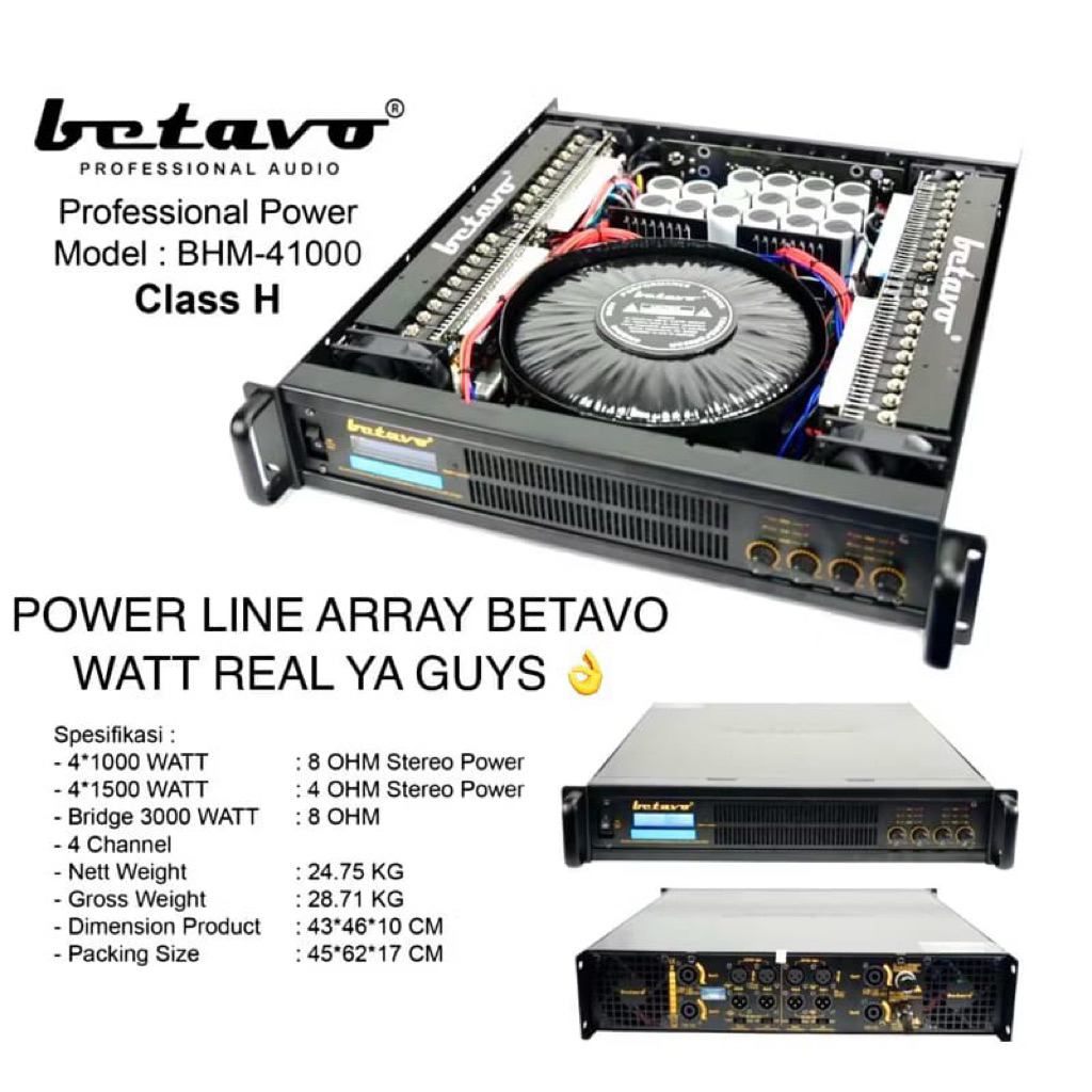 POWER BETAVO BHM 41000 CLASS BUAT LINE ARRAY