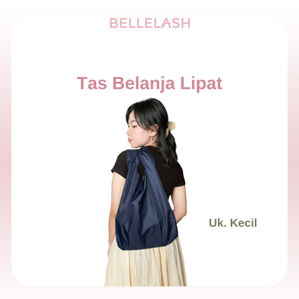 Shoping Bag Polos Tas Belanja Lipat Portable Serbaguna