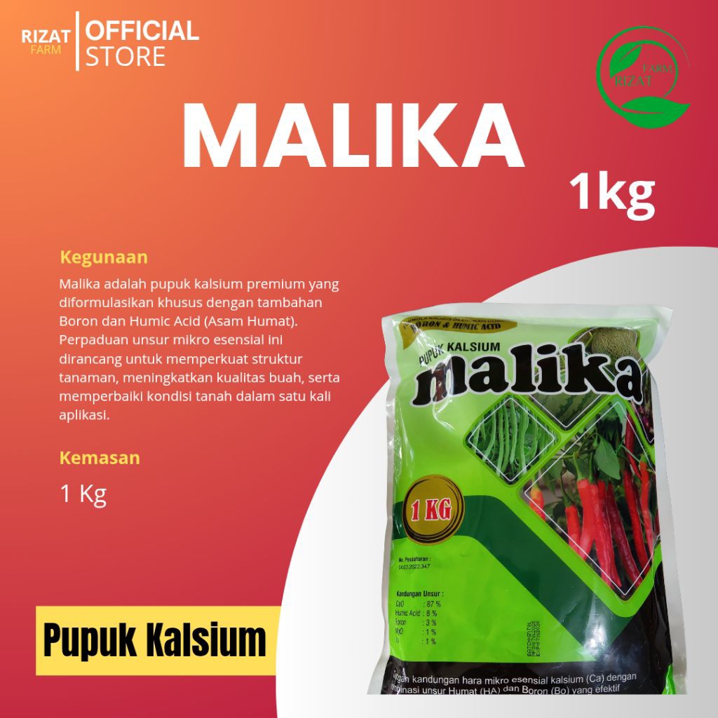 Pupuk Kalsium Malika Kemasan 1kg