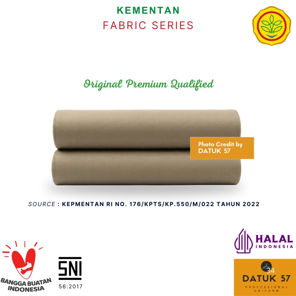 [KAIN] Original Premium by Datuk 57 : Seragam Kemeja Atasan Bawahan PDL Pakaian Dinas Lapangan Kemen