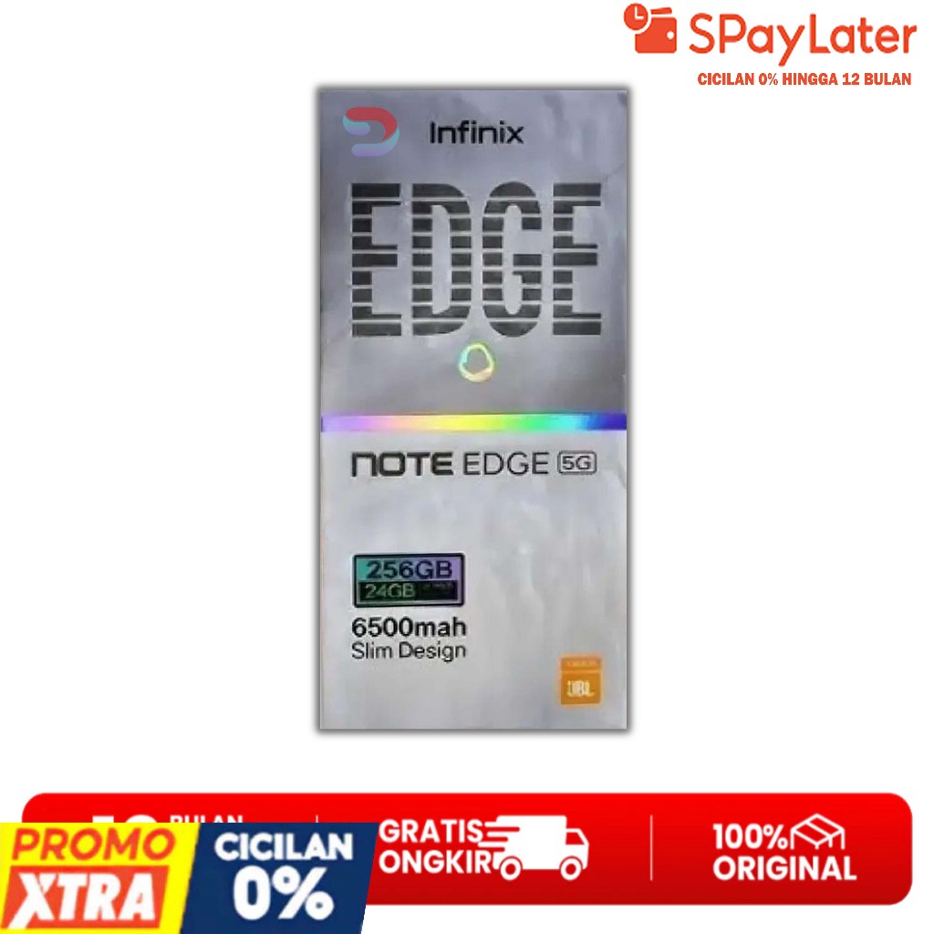 Infinix Note Edge 5G RAM 8GB ROM 256GB | HP 5G NFC Fast Charge Garansi Resmi