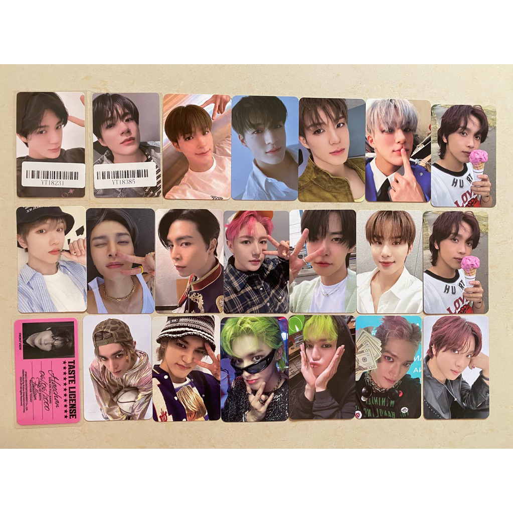 NCT OFFICIAL PHOTOCARD JENO HAECHAN JISUNG JOHNNY RENJUN TAEYONG JUNGWOO DOYOUNG TASTE KMS DREAMSCAP