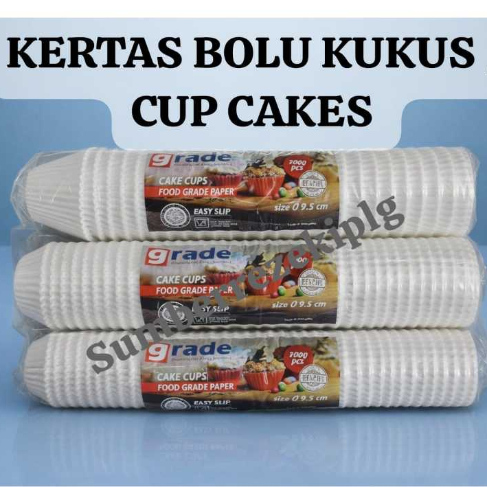 KERTAS CUP CAKES BOLU KUKUS MEKAR CUP CAKES 7 CM 9,5 CM / KERTAS BOLU KUKUS 1000PCS / KERTAS CUP CAK