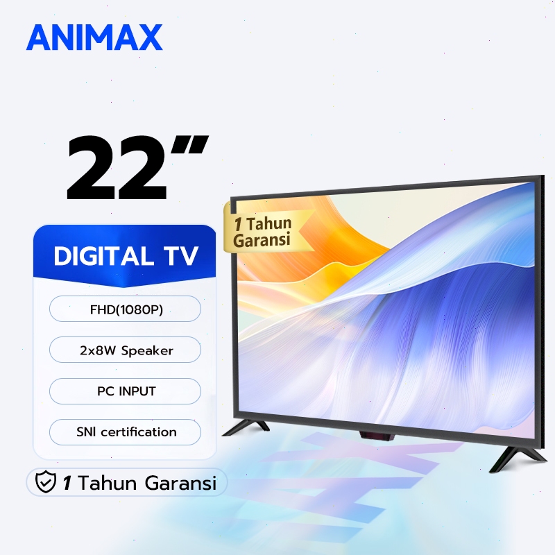 Animax TV LED TV Digital 21 inch 22 inch 24 inch 25 inch TelevisI LED Digital TV LED FHD 1080P