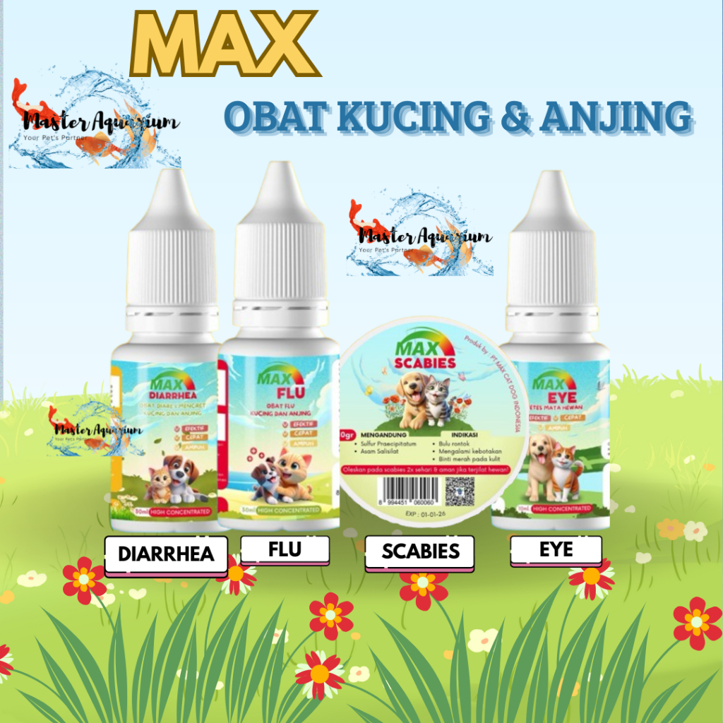OBAT MAX Obat Kucing dan Anjing Max Eye OBAT MAX Obat Kucing dan Anjing Max FLU OBAT MAX Obat Kucing