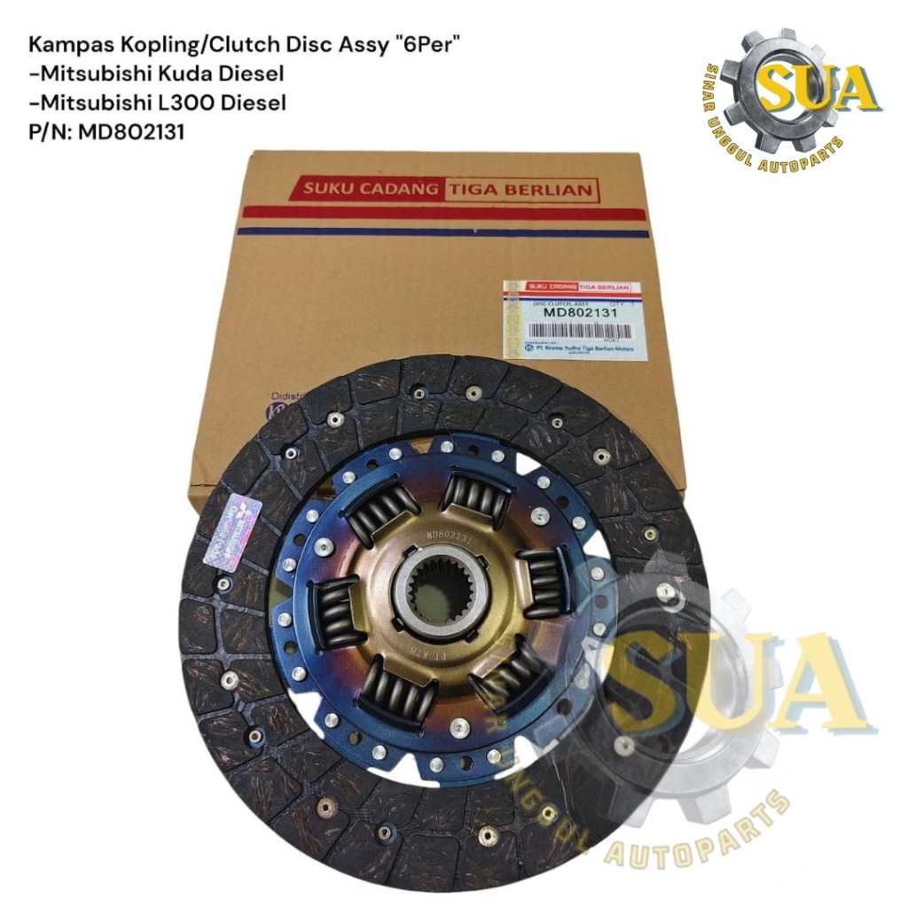 PLAT DISC KAMPAS KOPLING L300 DIESEL MD802131 MITSU QUALITY