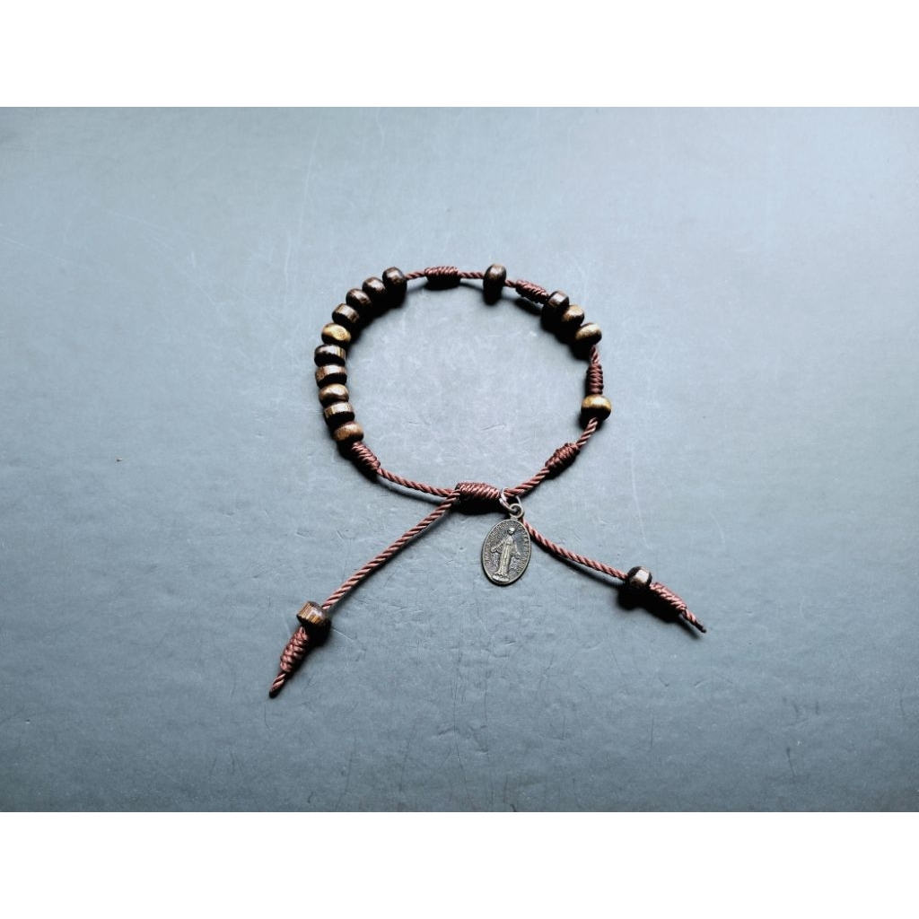 G1432 GELANG ROSARIO BUNDA MARIA KAYU ASLI