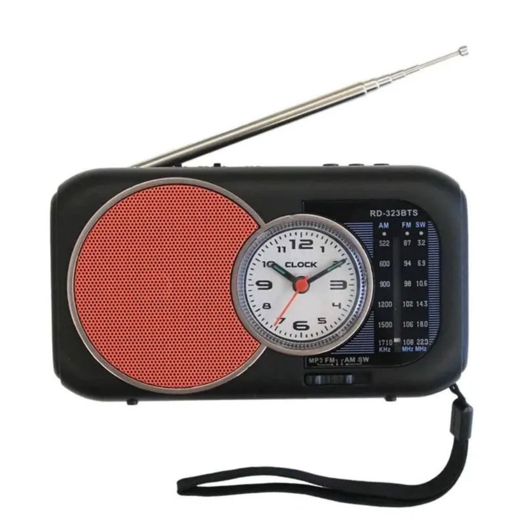 Radio Fleco F 323B Bluetooth Radio Jam Radio Wireless Mp3 Fm Am Radio Speaker Jam Senter  Radio Fm A