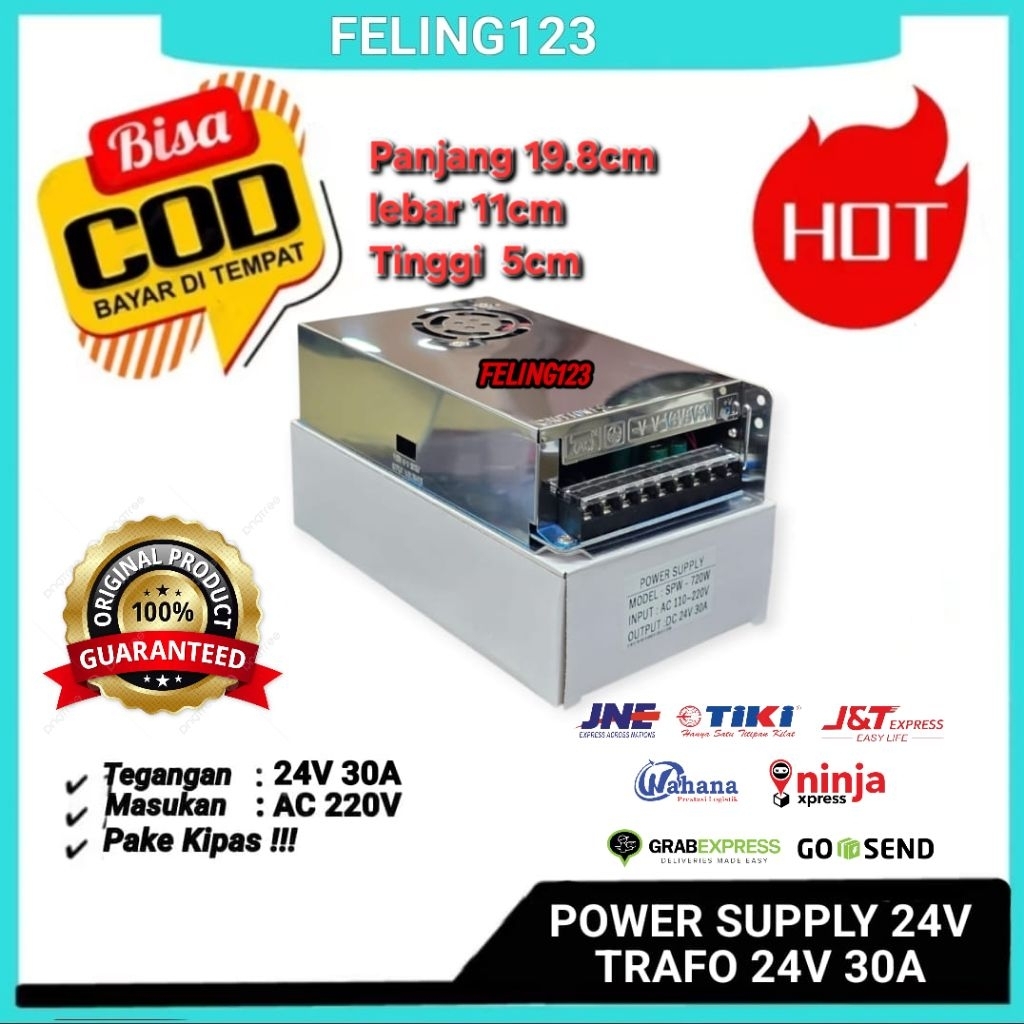 Power Supply Adaptor 24V 30A/ Trafo PSU 24 Volt 30 Ampere