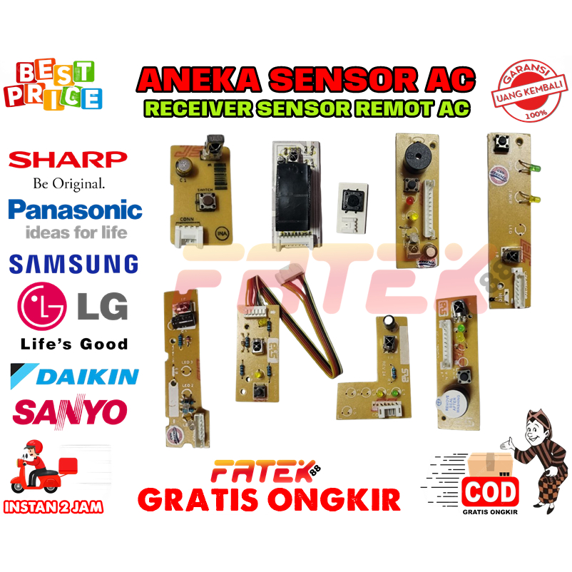 ANEKA SENSOR REMOTE AC DAIKIN PANASONIC SHARP LG SAMSUNG | MODUL REMOT SENSOR AC MEREK DAIKIN PANASO