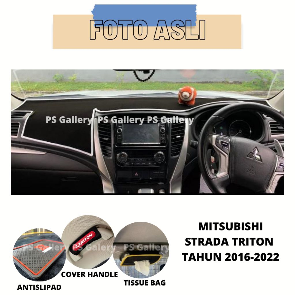 Alas Dasbor Mobil STRADA TRITON Tahun 20162022 Aksesoris Cover Dashboard Premium