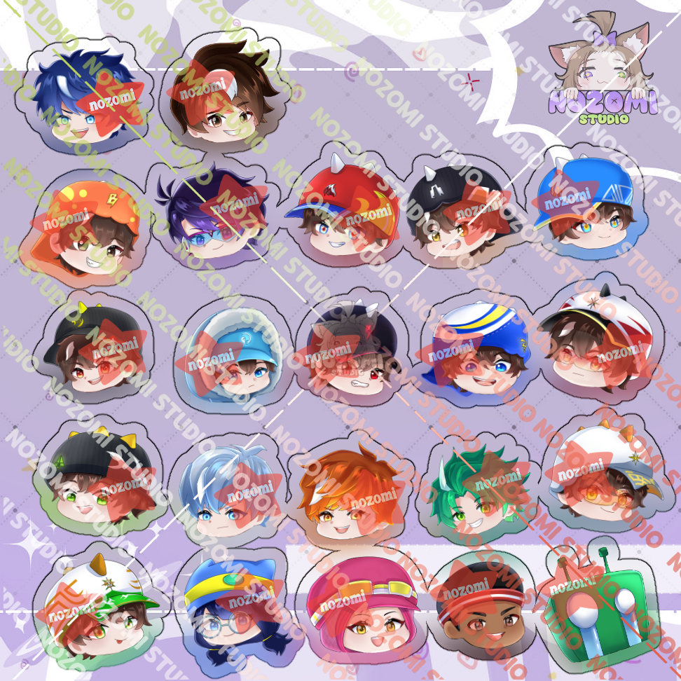 Phone Strap Gantungan hp Akrilik BOBOIBOY + AMATO