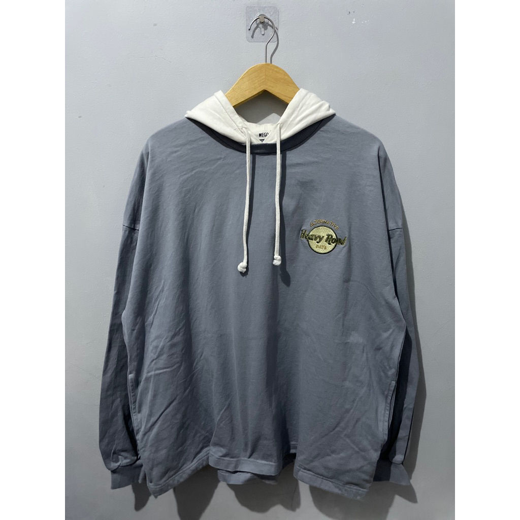 Hoodie Denim WEGO Boxy
