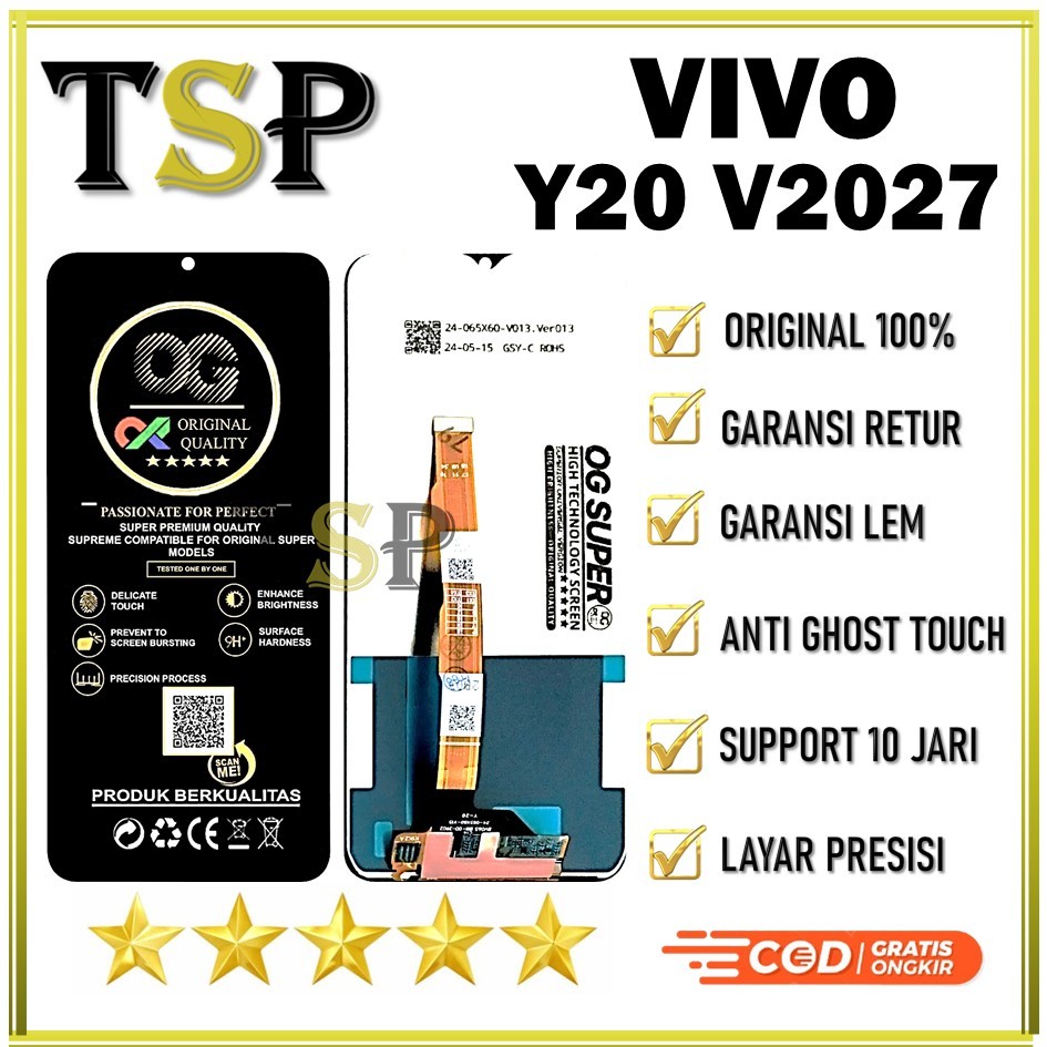 ORIGINAL LCD VIVO Y20 V2027 ORIGINAL 100% NEW FULLSET